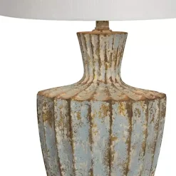 Sale Kirklands Home Pastel Blue Jada Table Lamp White