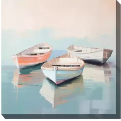 Online Kirklands Home Pastel Boats Outdoor Canvas Art Print