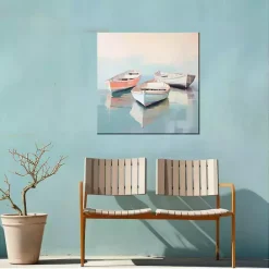 Online Kirklands Home Pastel Boats Outdoor Canvas Art Print