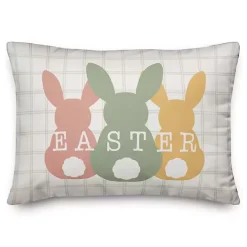 Best Kirklands Home Pastel Easter Bunny Lineup Outdoor Throw Pillow