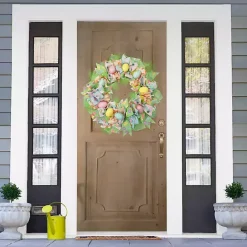 Sale Kirklands Home Pastel Easter Eggs and Ribbons Wreath Multi