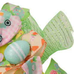 Sale Kirklands Home Pastel Easter Eggs and Ribbons Wreath Multi