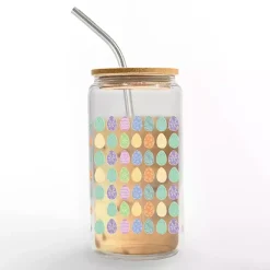Best Kirklands Home Pastel Egg Pattern Glass Tumbler Multi