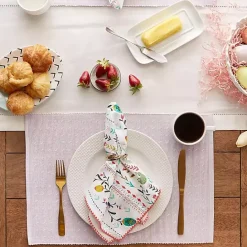 Hot Kirklands Home Pastel Lavender Fog Dobby Placemats, Set of 6 Purple