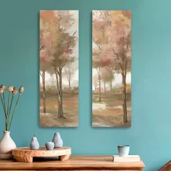 Outlet Kirklands Home Pastel Meadow Canvas Art Prints, Set of 2 Brown