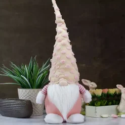 Hot Kirklands Home Pastel Pink Polka Dot Hat Gnome