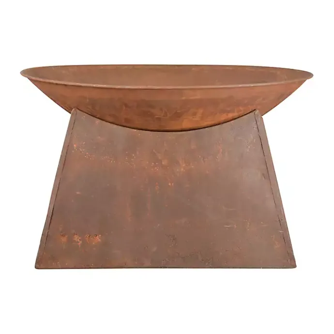 Hot Kirklands Home Patina Half Dome Fire Bowl Brown
