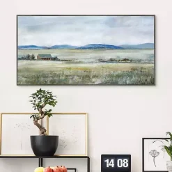 Sale Kirklands Home Patterson's Farm Framed Canvas Art Print Green