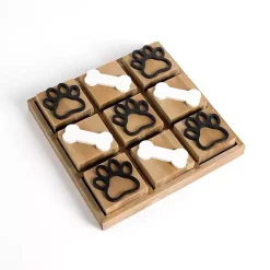 Clearance Kirklands Home Paw Print & Dog Bone Wooden Tic-Tac-Toe Set