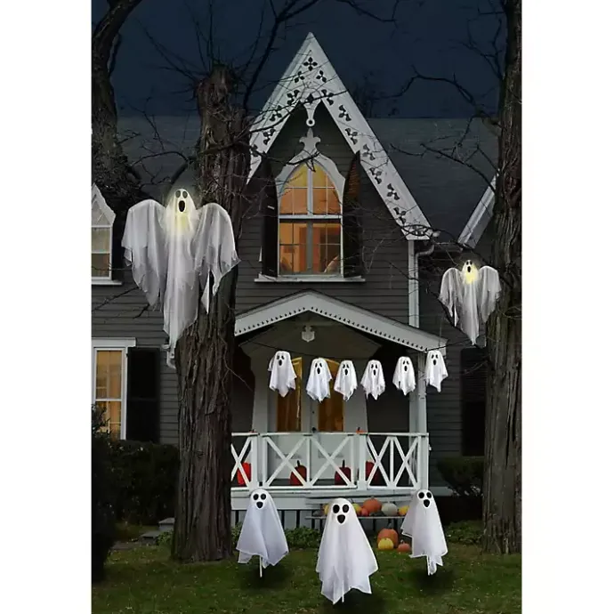 Best Kirklands Home 6-pc. Pre-Lit Ghost Family Decoration White