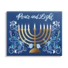 Outlet Kirklands Home Peace and Light Menorah Canvas Art Print