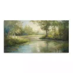 Outlet Kirklands Home Peaceful Currents Canvas Art Print Green