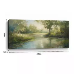 Outlet Kirklands Home Peaceful Currents Canvas Art Print Green