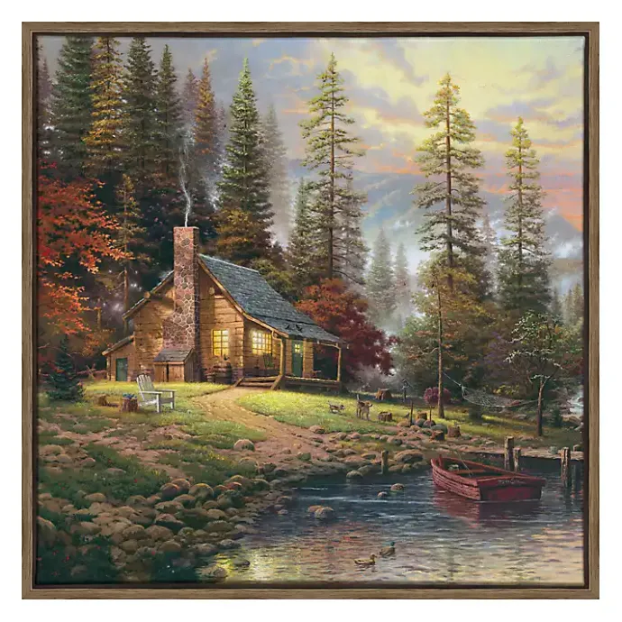 Kirklands Home Peaceful Retreat Framed Canvas Art Print