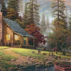 Kirklands Home Peaceful Retreat Framed Canvas Art Print