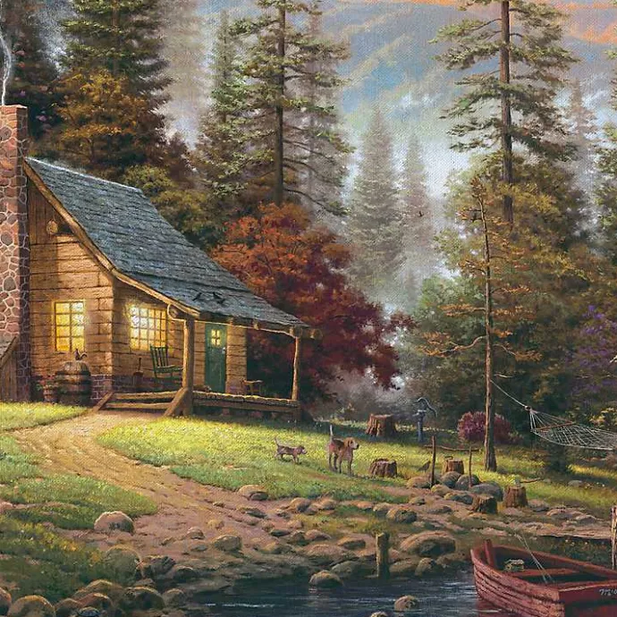 Kirklands Home Peaceful Retreat Framed Canvas Art Print