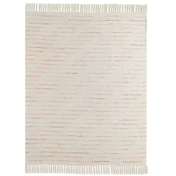 Outlet Kirklands Home Peach Shimmer Stripe Woven Throw