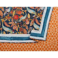 Clearance Kirklands Home Peacock Garden King 3-pc. Quilt Set Orange