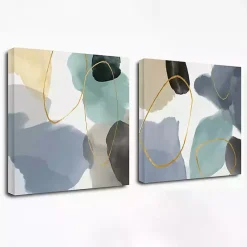 Hot Kirklands Home Pebbled Harmony Giclee Canvas Art Print, Set of 2 Multi