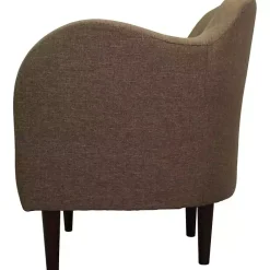 Sale Kirklands Home Pecan Julian Upholstered Accent Chair Brown