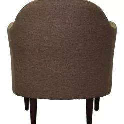 Sale Kirklands Home Pecan Julian Upholstered Accent Chair Brown