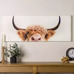 Online Kirklands Home Peek-A-Boo Cow Canvas Art Print