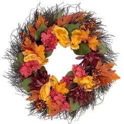 Online Kirklands Home Peony and Mum Floral Wreath