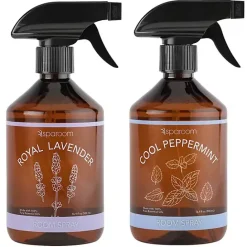 Kirklands Home Peppermint and Lavender Room Sprays, Set of 2 Brown