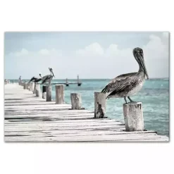 New Kirklands Home Perched Pelican Canvas Art Print