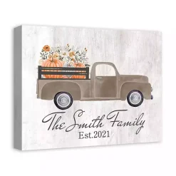 Best Kirklands Home Personalized Autumn Farm Truck Harvest Wall Art
