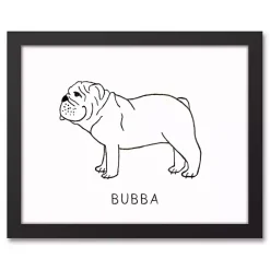 Outlet Kirklands Home Personalized Bulldog Framed Wall Plaque