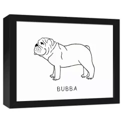Outlet Kirklands Home Personalized Bulldog Framed Wall Plaque