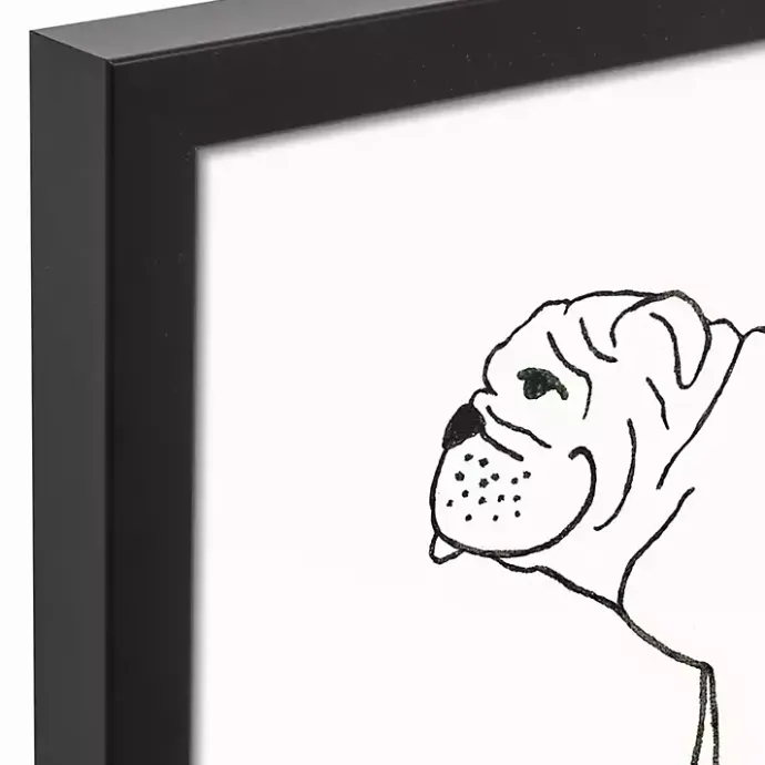 Outlet Kirklands Home Personalized Bulldog Framed Wall Plaque