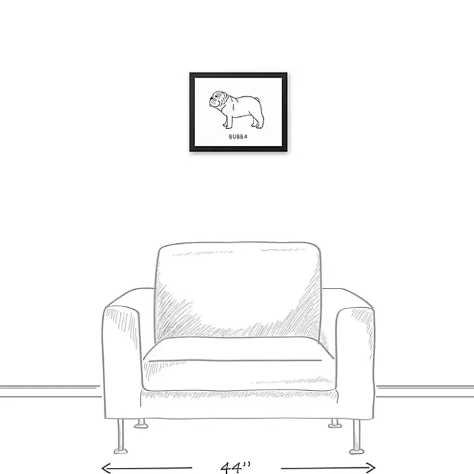 Outlet Kirklands Home Personalized Bulldog Framed Wall Plaque