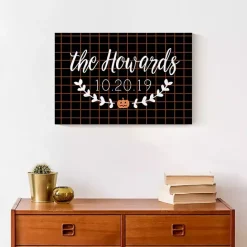 Online Kirklands Home Personalized Checkered Halloween Wall Plaque