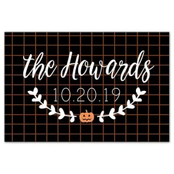 Online Kirklands Home Personalized Checkered Halloween Wall Plaque