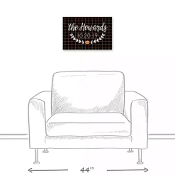 Online Kirklands Home Personalized Checkered Halloween Wall Plaque