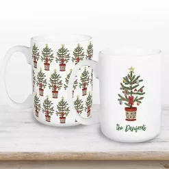 Hot Kirklands Home Personalized Christmas Tree Mugs, Set of 2