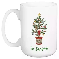 Hot Kirklands Home Personalized Christmas Tree Mugs, Set of 2