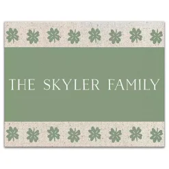 Sale Kirklands Home Personalized Clover Stripe Irish Canvas Print