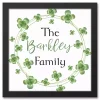 Online Kirklands Home Personalized Clover Wreath Framed Art Print