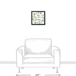 Online Kirklands Home Personalized Clover Wreath Framed Art Print