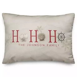 Discount Kirklands Home Personalized Coastal Ho Ho Ho Pillow