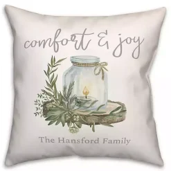 Best Kirklands Home Personalized Comfort & Joy Candle Pillow White