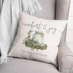 Best Kirklands Home Personalized Comfort & Joy Candle Pillow White
