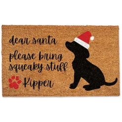 Sale Kirklands Home Personalized Dear Santa Bring Toys Doormat Brown