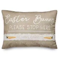 Sale Kirklands Home Personalized Easter Bunny Stop Here Pillow