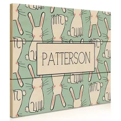 Kirklands Home Personalized Easter Bunny Wood Art Print