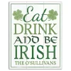 Online Kirklands Home Personalized Eat Drink and Be Irish Canvas Print