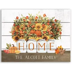 Outlet Kirklands Home Personalized Fall Floral Home Wall Plaque Multi
